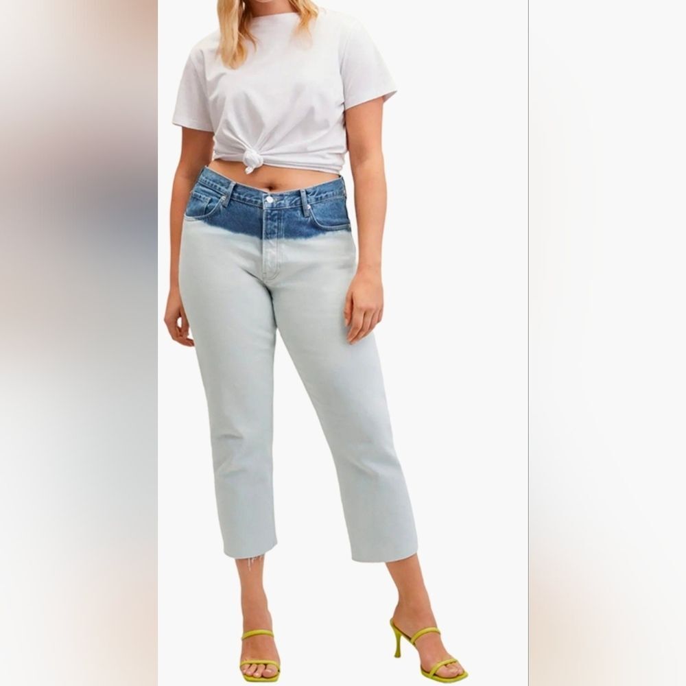 NWT Mango High Rise Straight Fit Jeans Plus Size 22